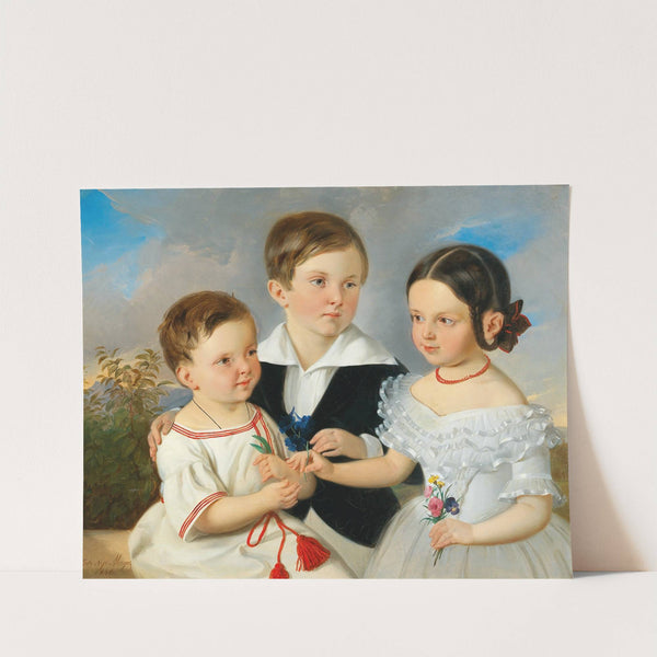Three Siblings by Johann Nepomuk Mayer