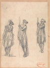 Three Sketches of a Man in Uniform