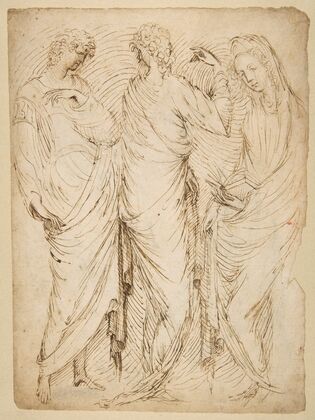 Three Standing Figures