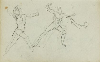 Three studies of a bowman