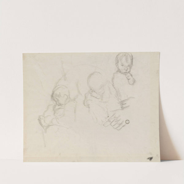 Three Studies of a Child (c.1926) by Käthe Kollwitz