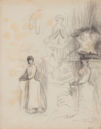 Three Studies of a Lady with Parasol