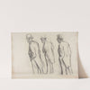 Three Studies of Ludovic Halévy Standing II (c. 1880) by Edgar Degas