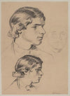 Three Studies of Young Man’s Head (1882)