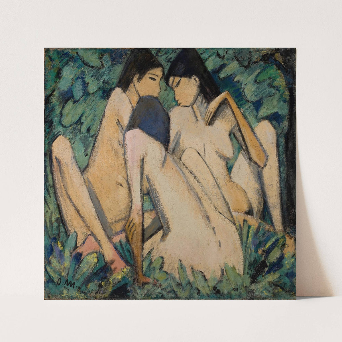Three Women in a Wood by Otto Mueller