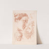 Three women’s heads and a child’s head (1749-1849) by Louis-François Roubiliac