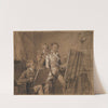 Three Young Artists in a Studio (1820) by Louis Léopold Boilly