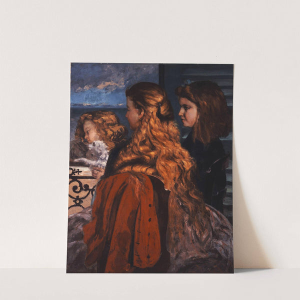 Three Young Englishwomen by a Window (1865) by Gustave Courbet