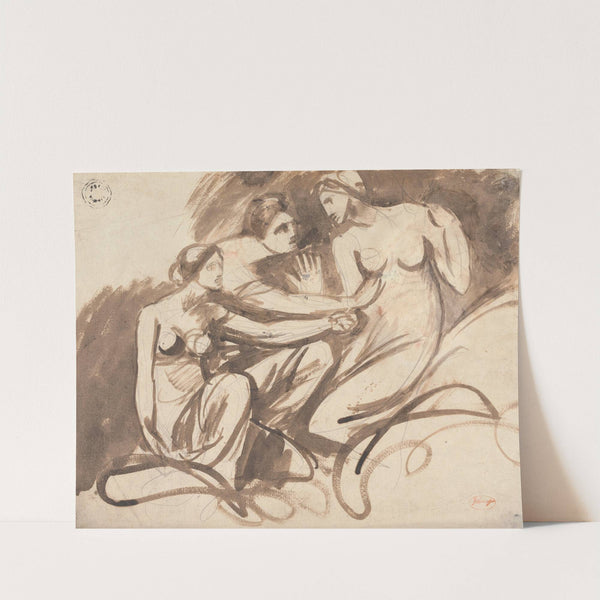 Three Young Witches by George Romney