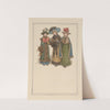 Three young women in Victorian attire, caroling (1886) by Kate Greenaway