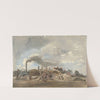 Threshing Corn (ca. 1830) by Peter DeWint