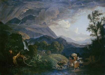 Thunderstrom over Monte Scalambra near Olevano in the Sabine Mountains