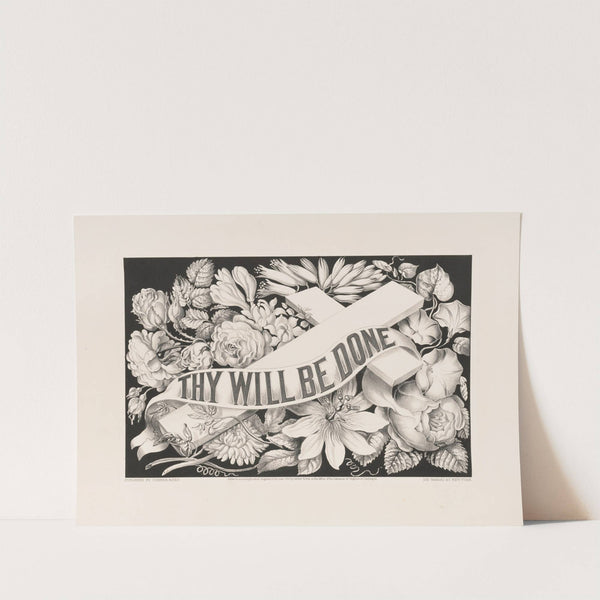 Thy will be done (1872) by Currier & Ives.