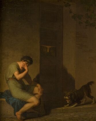Tibullus Lamenting outside the Door of his Beloved (1808)