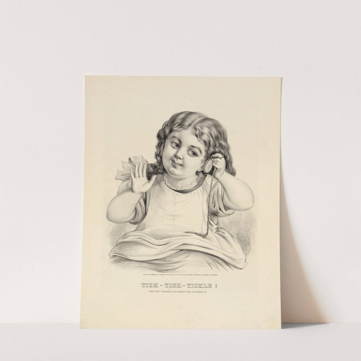 Tick–tick–tickle! (1873) by Currier & Ives.