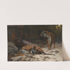 Tiger an einem Wasserloch by Wilhelm Kuhnert