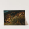 Tiger and Lion  (1850) by Eugène Delacroix
