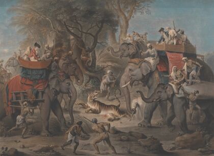 Tiger Hunting in the East Indies (1802)