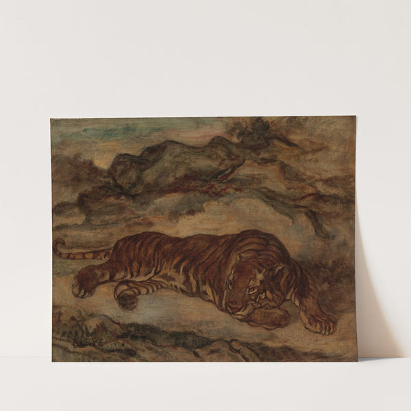 Tiger in Repose (ca. 1850–65) by Antoine-Louis Barye