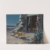 Tigers At A Temple Entrance by E. Baily Hilda