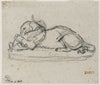 Tigre dévorant un gavial (19th century)