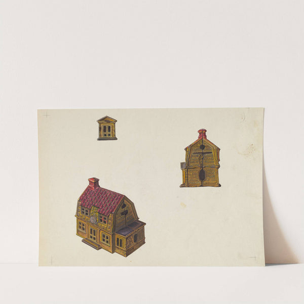 Tiled Roof House Bank by William O. Fletcher