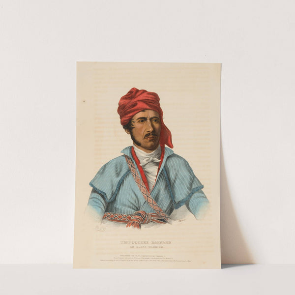 Timpoochee Barnard. An Uchee Warrior (1838) by Charles Bird King