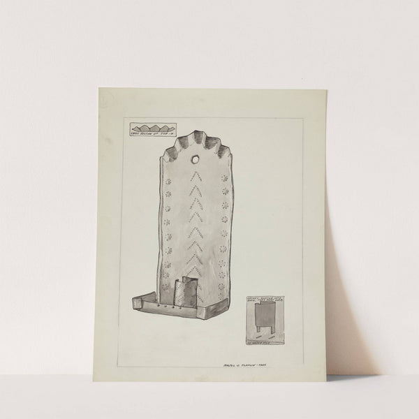 Tin Candle Sconce by Majel G. Claflin