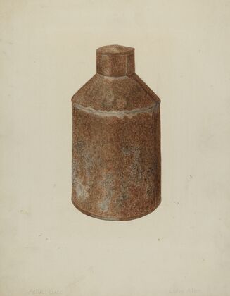 Tin Tea Caddy