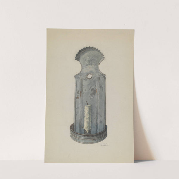 Tin Wall Sconce by Luther D. Wenrich