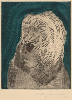 Tired Woman, Sonia Gramatté (Müder Mädchenkopf, Sonia Gramatté) (1923)