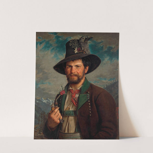 Tiroler Bauer in Stubaier Tracht (1881) by August Pezzey the elder