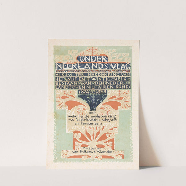 Titelpagina voor; Onder Neerlands vlag, 1899 (1899) by Carel Adolph Lion Cachet