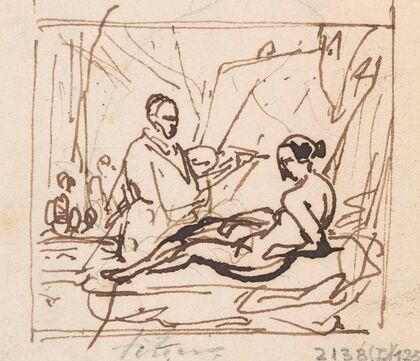 Titian Painting his Venus