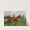 Titina mit Jockey Bernard Carlslake (1907) by Richard Benno Adam