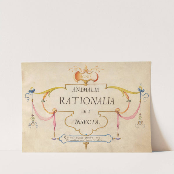 Title Page (1575-1590) by Joris Hoefnagel