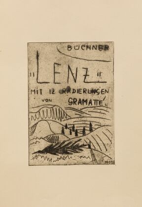 Title page, from the series ‘Büchner’s ‘Lenz’ (1924)