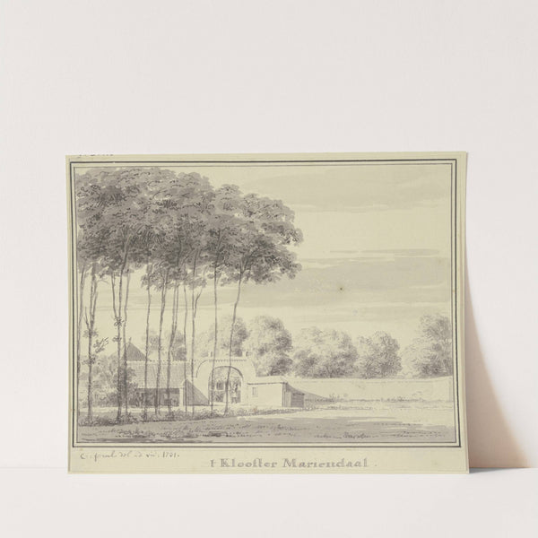 t&#8217;Klooster Mariendaal (1731) by Cornelis Pronk