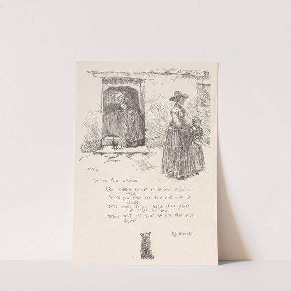 To an Old Woman, by Robert Herrick (1883) by Edwin Austin Abbey