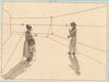 To figurer i en geometrisk konstruktion Illustration til Linearperspectiven , Tavle IV