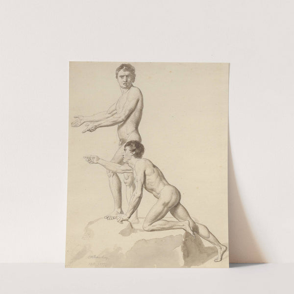 To israelitter på en klippeblok (1812 – 1811) by Christoffer Wilhelm Eckersberg