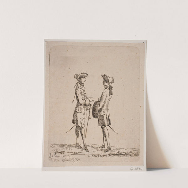 To Kavallerer mødes by Georg Erdman Rosenberg