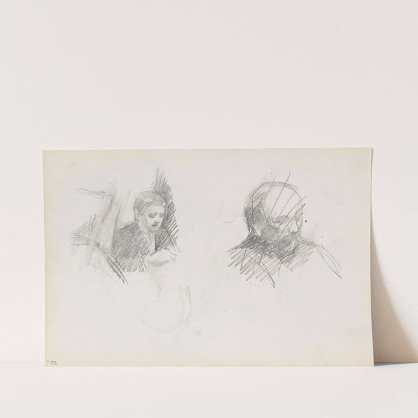 To mannsportretter by Signe Scheel