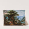 Tobias and the Angel in a Landscape (1610) by Denis van Alsloot II