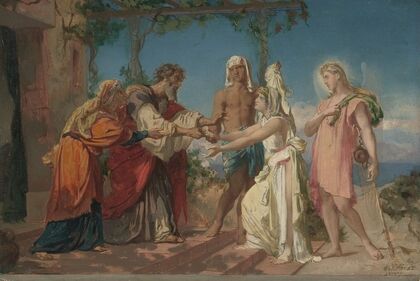 Tobias Brings His Bride Sarah to the House of His Father, Tobit