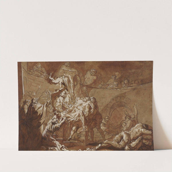 Tobias Burying the Dead by Jean-Baptiste Deshays