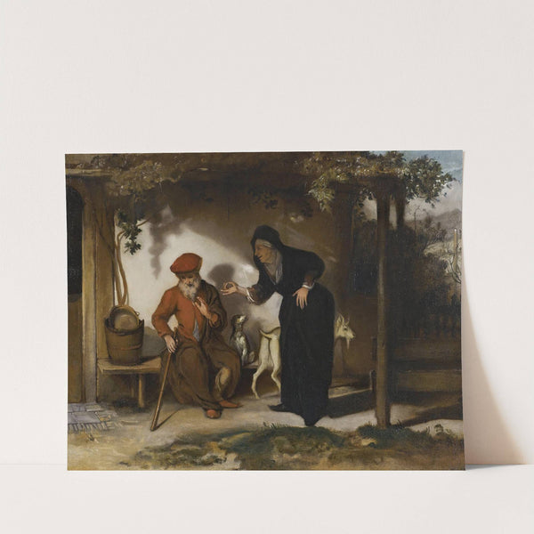 Tobit And His Wife Anna With A Goat (1667) by Barent Fabritius
