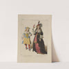 Toilette d&#039;intérieur (de l&#039;oeuvre de Mitelli) Dame Noble (gravure du temps). XVIIe siecle, costumes civils, femmes, Italie. by Raphaël Jacquemin