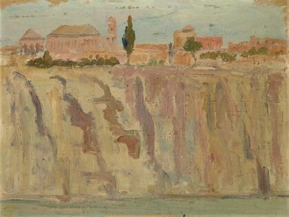 Toledo über dem Felsufer des Tajo