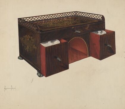 Toleware Ink Stand